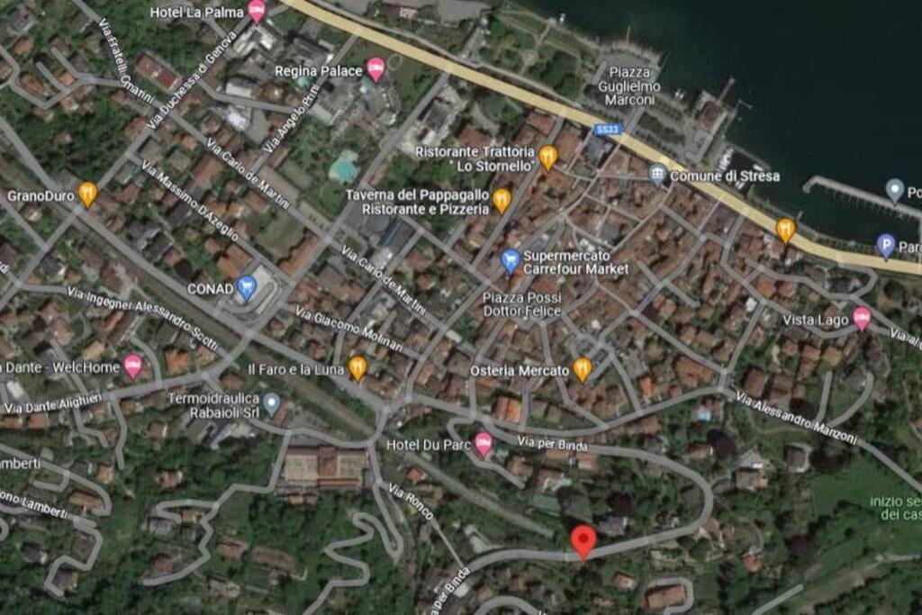 סטרסה La Finestra Sul Lago - In Villa Con Vista E Posto Auto Coperto מראה חיצוני תמונה